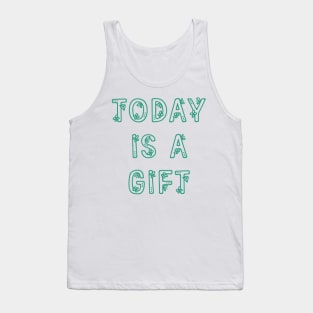 Today Is A Gift Inspirational Anime Quote Tank Top